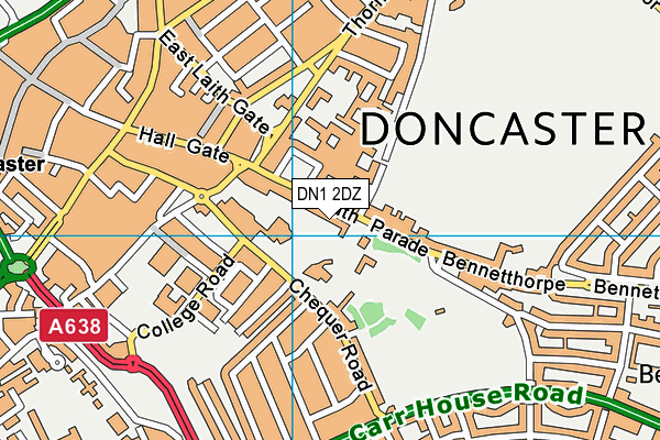 DN1 2DZ map - OS VectorMap District (Ordnance Survey) DN1 2DZ map - OS VectorMap District (Ordnance Survey)