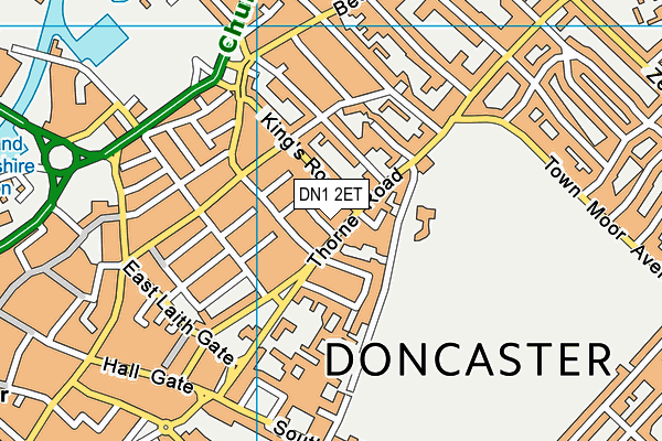 DN1 2ET map - OS VectorMap District (Ordnance Survey) DN1 2ET map - OS VectorMap District (Ordnance Survey)