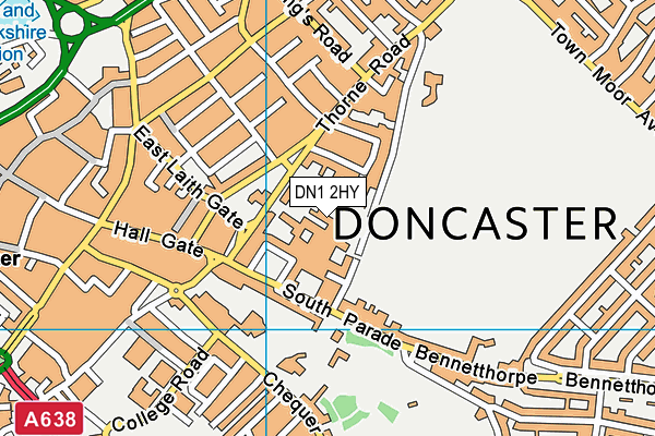 DN1 2HY map - OS VectorMap District (Ordnance Survey) DN1 2HY map - OS VectorMap District (Ordnance Survey)