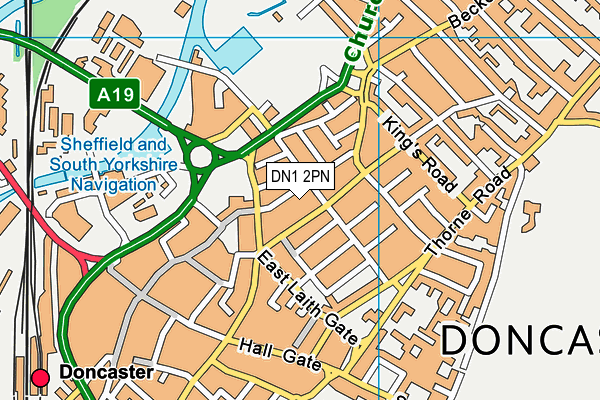 DN1 2PN map - OS VectorMap District (Ordnance Survey) DN1 2PN map - OS VectorMap District (Ordnance Survey)