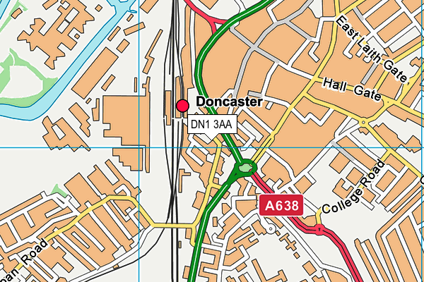 DN1 3AA map - OS VectorMap District (Ordnance Survey) DN1 3AA map - OS VectorMap District (Ordnance Survey)