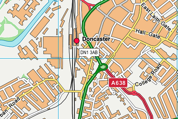 DN1 3AB map - OS VectorMap District (Ordnance Survey) DN1 3AB map - OS VectorMap District (Ordnance Survey)
