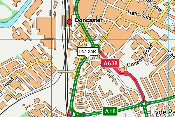 DN1 3AR map - OS VectorMap District (Ordnance Survey) DN1 3AR map - OS VectorMap District (Ordnance Survey)