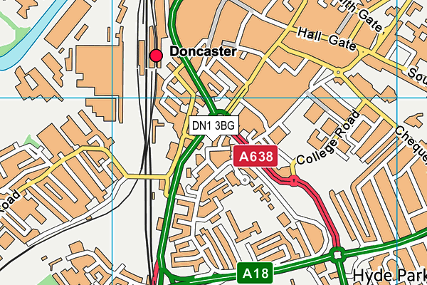 DN1 3BG map - OS VectorMap District (Ordnance Survey) DN1 3BG map - OS VectorMap District (Ordnance Survey)