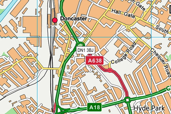 DN1 3BJ map - OS VectorMap District (Ordnance Survey) DN1 3BJ map - OS VectorMap District (Ordnance Survey)