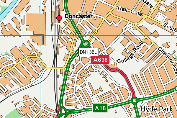 DN1 3BL map - OS VectorMap District (Ordnance Survey) DN1 3BL map - OS VectorMap District (Ordnance Survey)