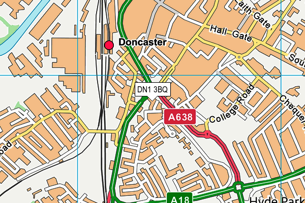 DN1 3BQ map - OS VectorMap District (Ordnance Survey) DN1 3BQ map - OS VectorMap District (Ordnance Survey)