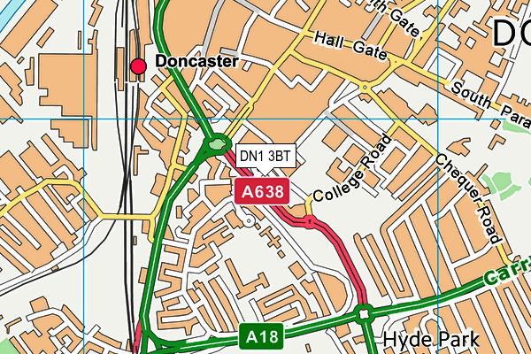 DN1 3BT map - OS VectorMap District (Ordnance Survey) DN1 3BT map - OS VectorMap District (Ordnance Survey)