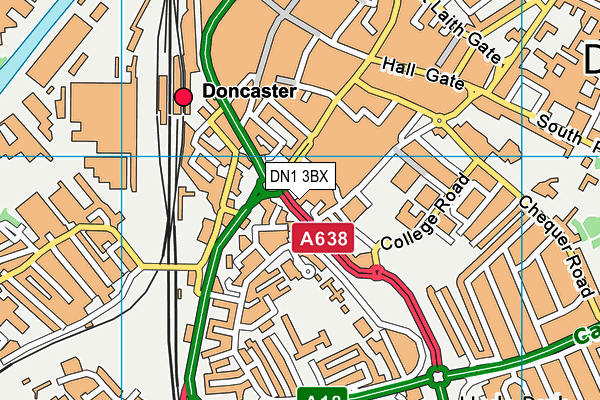 DN1 3BX map - OS VectorMap District (Ordnance Survey) DN1 3BX map - OS VectorMap District (Ordnance Survey)