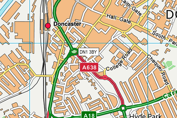 DN1 3BY map - OS VectorMap District (Ordnance Survey) DN1 3BY map - OS VectorMap District (Ordnance Survey)