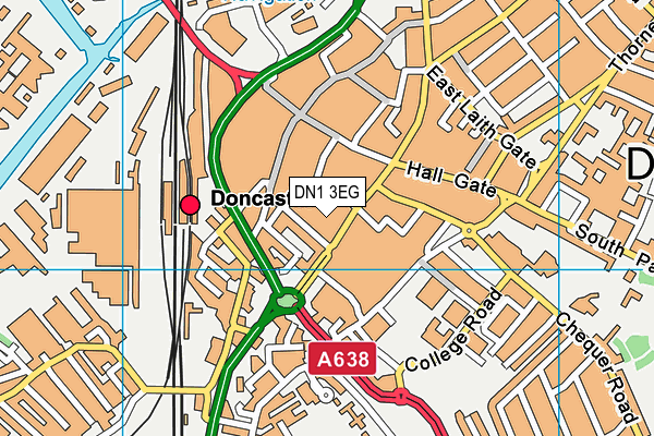 DN1 3EG map - OS VectorMap District (Ordnance Survey) DN1 3EG map - OS VectorMap District (Ordnance Survey)