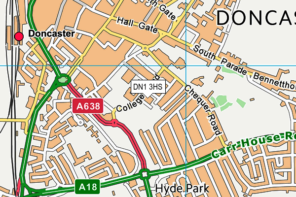DN1 3HS map - OS VectorMap District (Ordnance Survey) DN1 3HS map - OS VectorMap District (Ordnance Survey)