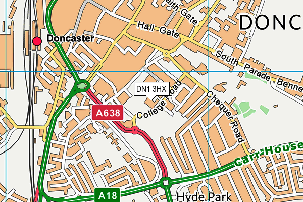 DN1 3HX map - OS VectorMap District (Ordnance Survey) DN1 3HX map - OS VectorMap District (Ordnance Survey)
