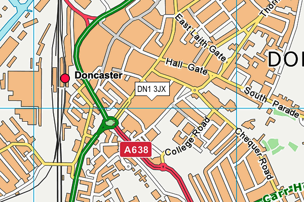 DN1 3JX map - OS VectorMap District (Ordnance Survey) DN1 3JX map - OS VectorMap District (Ordnance Survey)