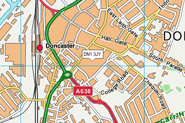 DN1 3JY map - OS VectorMap District (Ordnance Survey) DN1 3JY map - OS VectorMap District (Ordnance Survey)