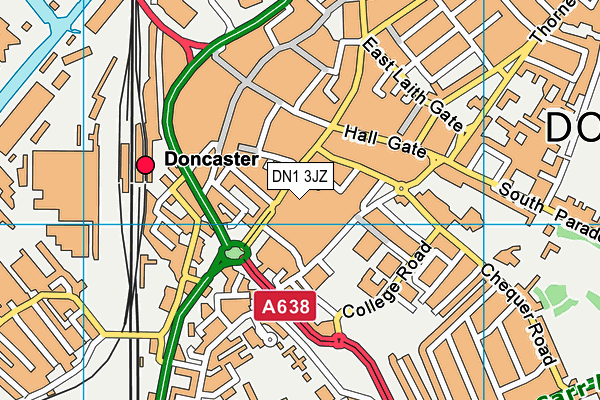 DN1 3JZ map - OS VectorMap District (Ordnance Survey) DN1 3JZ map - OS VectorMap District (Ordnance Survey)