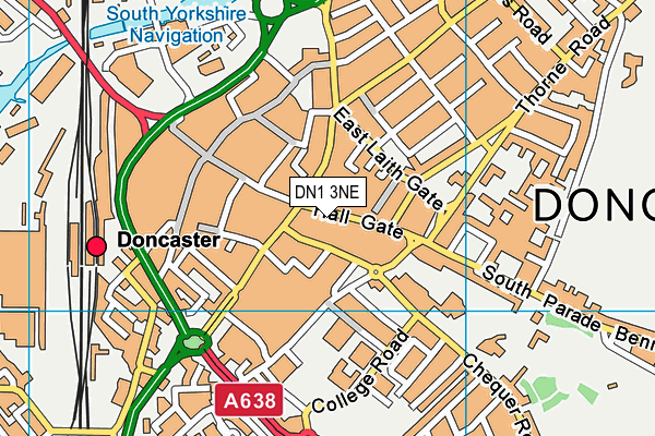 DN1 3NE map - OS VectorMap District (Ordnance Survey) DN1 3NE map - OS VectorMap District (Ordnance Survey)