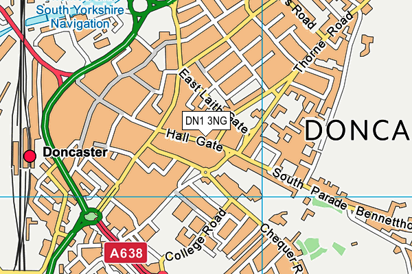 DN1 3NG map - OS VectorMap District (Ordnance Survey) DN1 3NG map - OS VectorMap District (Ordnance Survey)