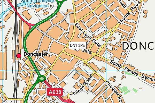 DN1 3PE map - OS VectorMap District (Ordnance Survey) DN1 3PE map - OS VectorMap District (Ordnance Survey)