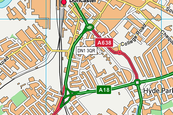DN1 3QR map - OS VectorMap District (Ordnance Survey) DN1 3QR map - OS VectorMap District (Ordnance Survey)