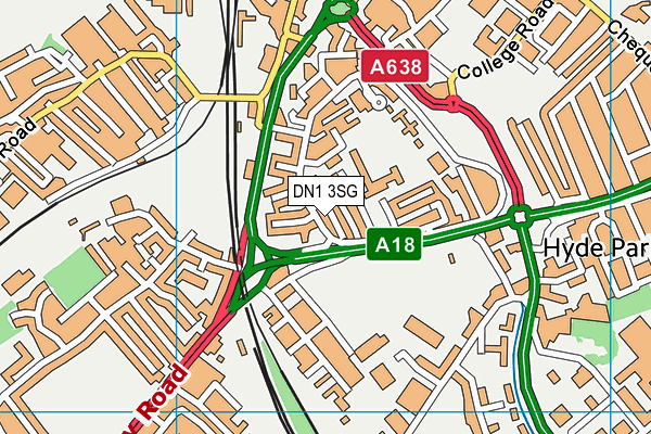 DN1 3SG map - OS VectorMap District (Ordnance Survey) DN1 3SG map - OS VectorMap District (Ordnance Survey)