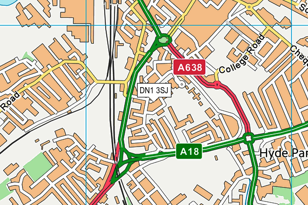 DN1 3SJ map - OS VectorMap District (Ordnance Survey) DN1 3SJ map - OS VectorMap District (Ordnance Survey)