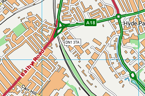 DN1 3TA map - OS VectorMap District (Ordnance Survey) DN1 3TA map - OS VectorMap District (Ordnance Survey)