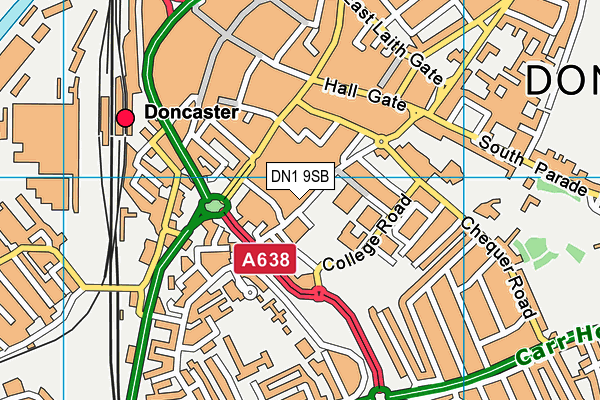 DN1 9SB map - OS VectorMap District (Ordnance Survey) DN1 9SB map - OS VectorMap District (Ordnance Survey)