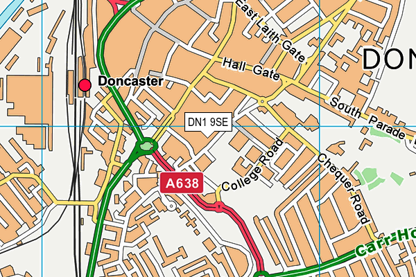 DN1 9SE map - OS VectorMap District (Ordnance Survey) DN1 9SE map - OS VectorMap District (Ordnance Survey)