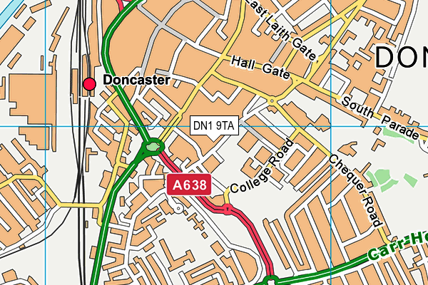 DN1 9TA map - OS VectorMap District (Ordnance Survey) DN1 9TA map - OS VectorMap District (Ordnance Survey)