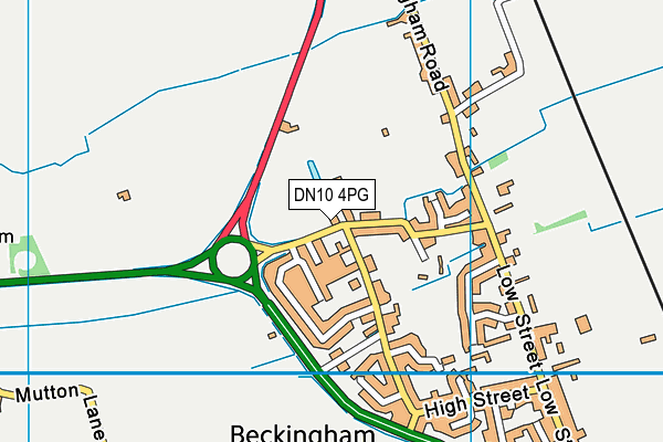 DN10 4PG map - OS VectorMap District (Ordnance Survey) DN10 4PG map - OS VectorMap District (Ordnance Survey)