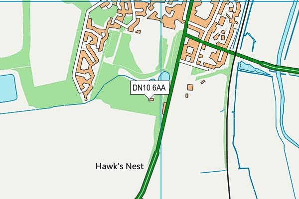 DN10 6AA map - OS VectorMap District (Ordnance Survey) DN10 6AA map - OS VectorMap District (Ordnance Survey)