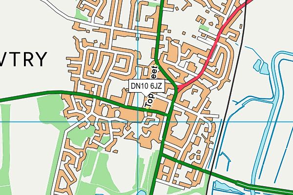 DN10 6JZ map - OS VectorMap District (Ordnance Survey) DN10 6JZ map - OS VectorMap District (Ordnance Survey)