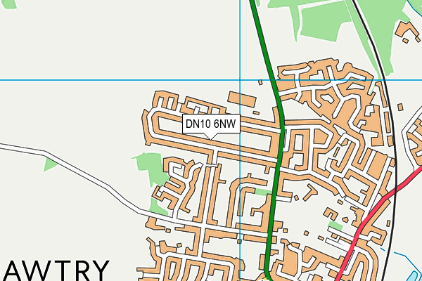 DN10 6NW map - OS VectorMap District (Ordnance Survey) DN10 6NW map - OS VectorMap District (Ordnance Survey)