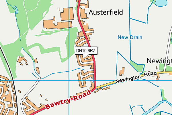 DN10 6RZ map - OS VectorMap District (Ordnance Survey) DN10 6RZ map - OS VectorMap District (Ordnance Survey)