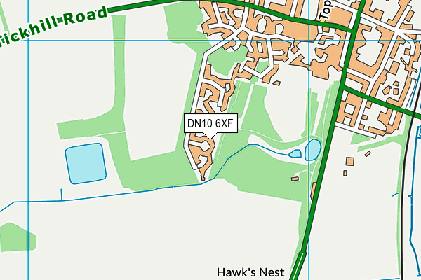 DN10 6XF map - OS VectorMap District (Ordnance Survey) DN10 6XF map - OS VectorMap District (Ordnance Survey)