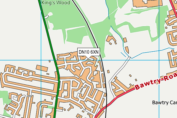 DN10 6XN map - OS VectorMap District (Ordnance Survey) DN10 6XN map - OS VectorMap District (Ordnance Survey)