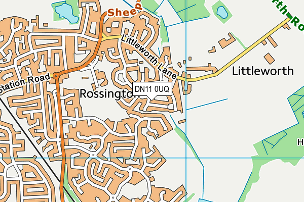 DN11 0UQ map - OS VectorMap District (Ordnance Survey) DN11 0UQ map - OS VectorMap District (Ordnance Survey)
