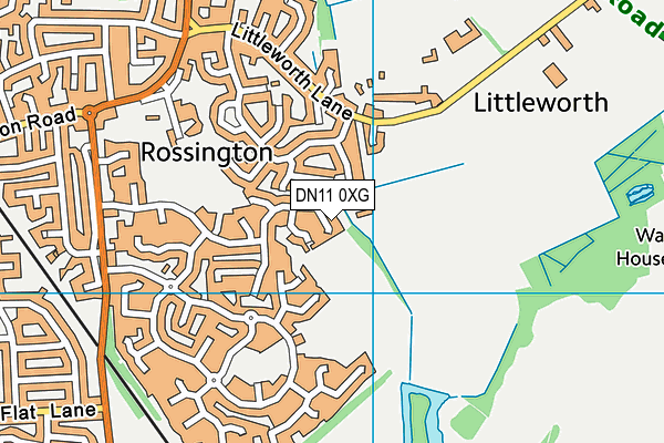 DN11 0XG map - OS VectorMap District (Ordnance Survey)