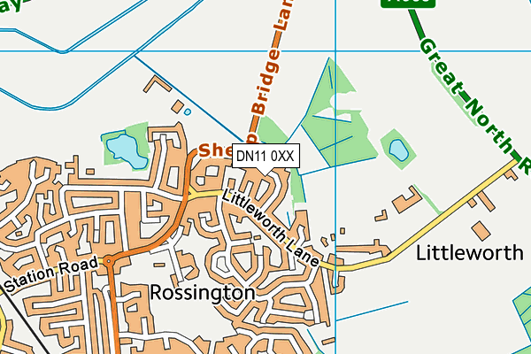 DN11 0XX map - OS VectorMap District (Ordnance Survey) DN11 0XX map - OS VectorMap District (Ordnance Survey)