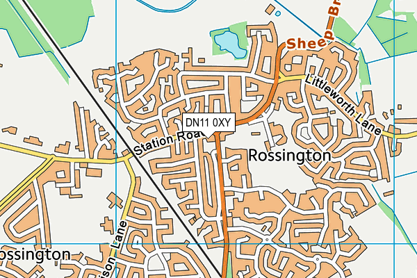 DN11 0XY map - OS VectorMap District (Ordnance Survey) DN11 0XY map - OS VectorMap District (Ordnance Survey)