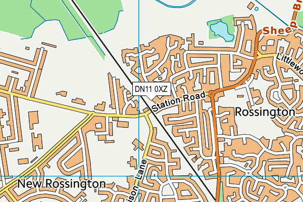 DN11 0XZ map - OS VectorMap District (Ordnance Survey) DN11 0XZ map - OS VectorMap District (Ordnance Survey)
