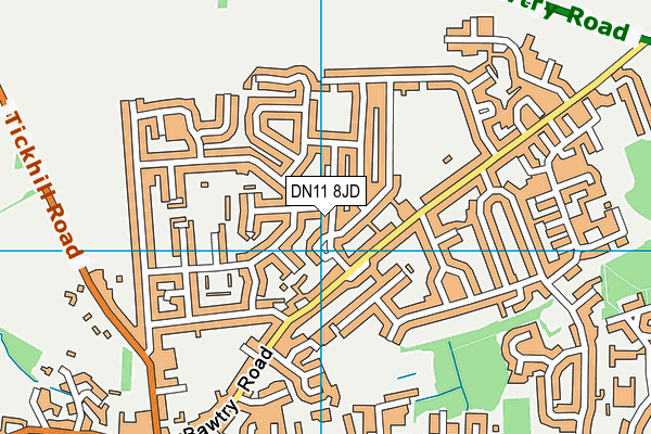 DN11 8JD map - OS VectorMap District (Ordnance Survey) DN11 8JD map - OS VectorMap District (Ordnance Survey)