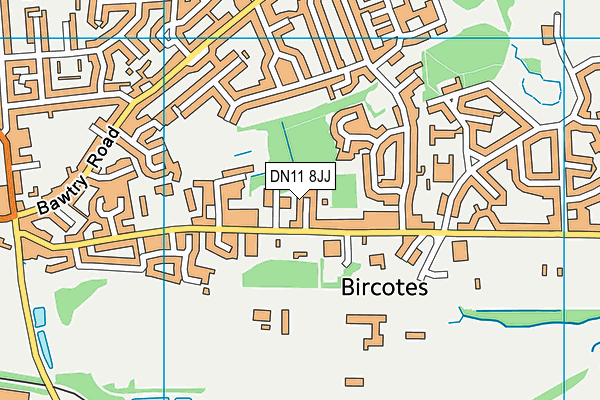 DN11 8JJ map - OS VectorMap District (Ordnance Survey) DN11 8JJ map - OS VectorMap District (Ordnance Survey)