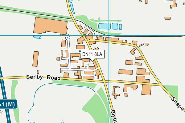 DN11 8LA map - OS VectorMap District (Ordnance Survey) DN11 8LA map - OS VectorMap District (Ordnance Survey)
