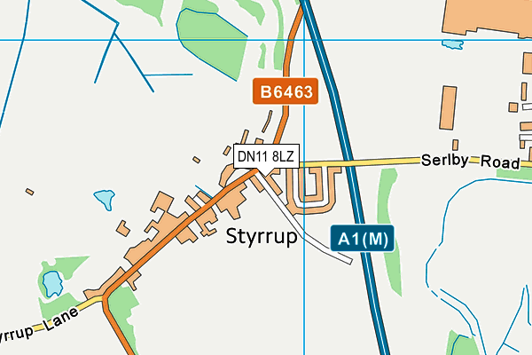 DN11 8LZ map - OS VectorMap District (Ordnance Survey) DN11 8LZ map - OS VectorMap District (Ordnance Survey)