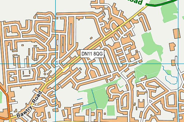 DN11 8QG map - OS VectorMap District (Ordnance Survey) DN11 8QG map - OS VectorMap District (Ordnance Survey)