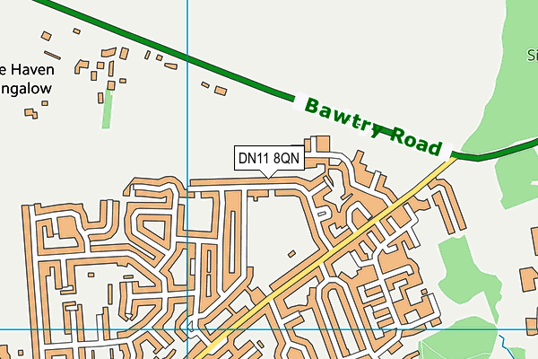DN11 8QN map - OS VectorMap District (Ordnance Survey) DN11 8QN map - OS VectorMap District (Ordnance Survey)