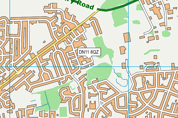 DN11 8QZ map - OS VectorMap District (Ordnance Survey) DN11 8QZ map - OS VectorMap District (Ordnance Survey)