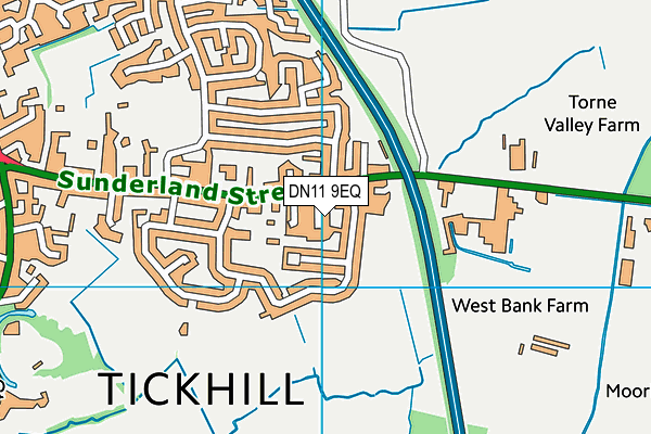 DN11 9EQ map - OS VectorMap District (Ordnance Survey) DN11 9EQ map - OS VectorMap District (Ordnance Survey)
